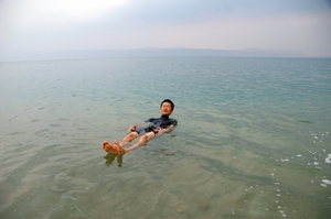 Dead sea floating